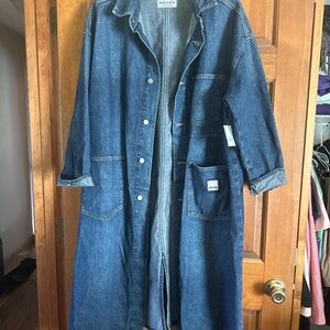 Gap Workforce Denim Trench Coat